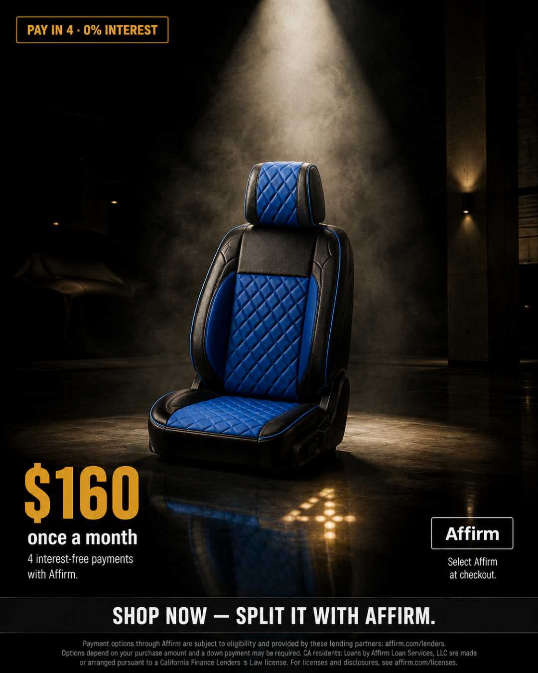 Aqua Custom Seat Cover