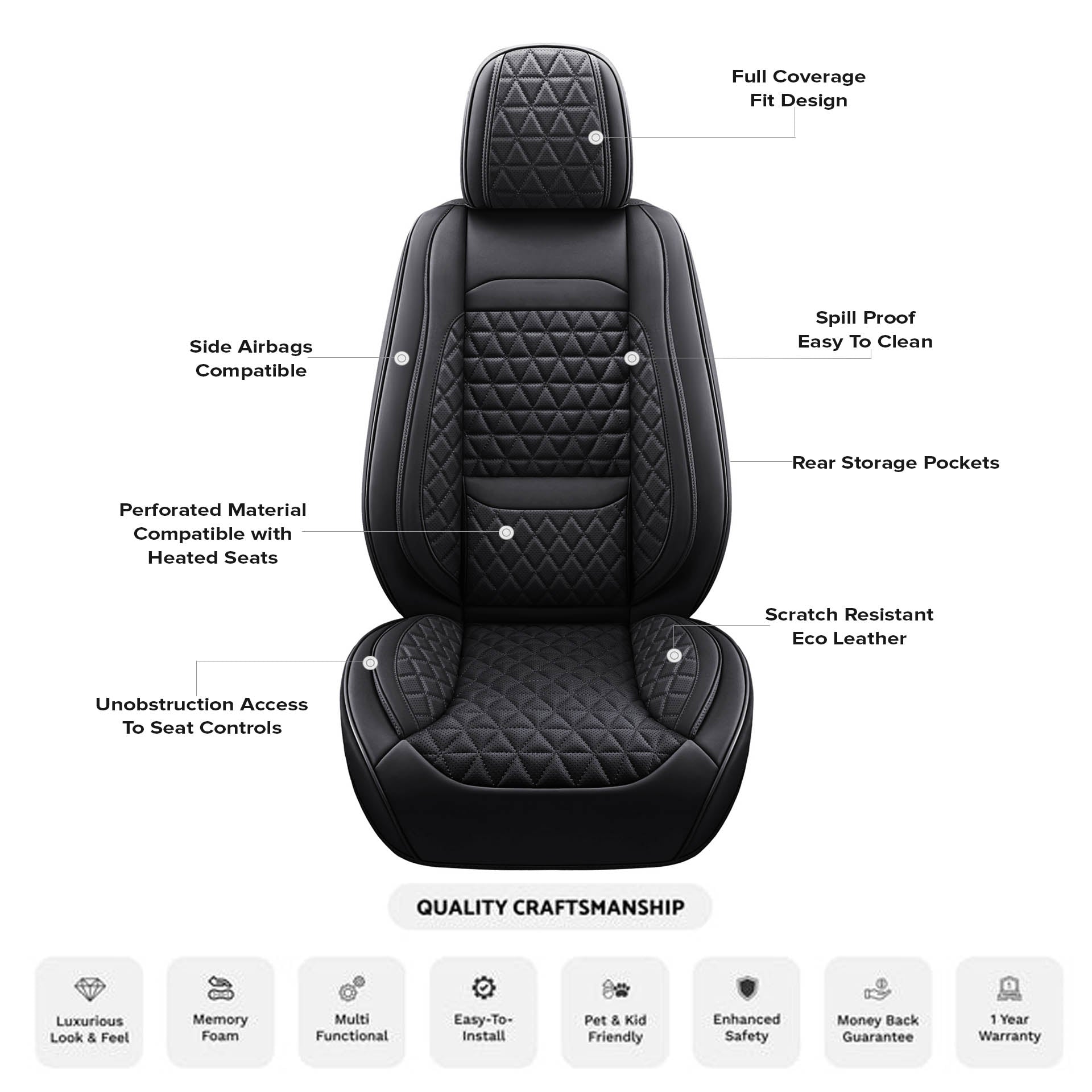 Aqua Elegance Seat Cover