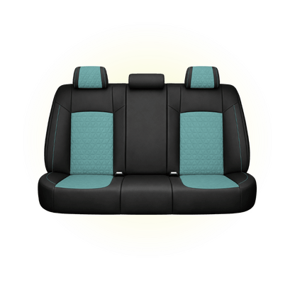Black & Aqua Custom Seat Cover