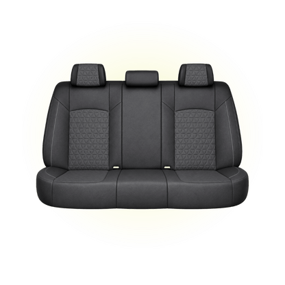 Black & Charcoal Grey Custom Seat Cover
