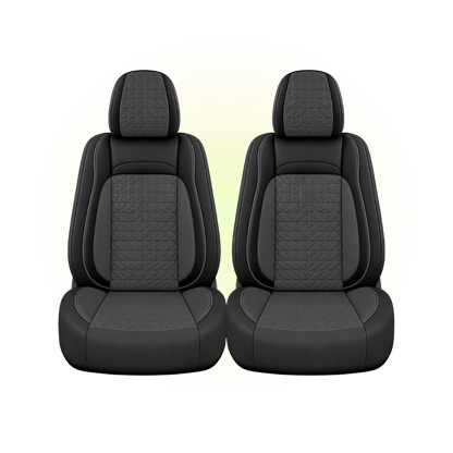 Black & Charcoal Grey Custom Seat Cover