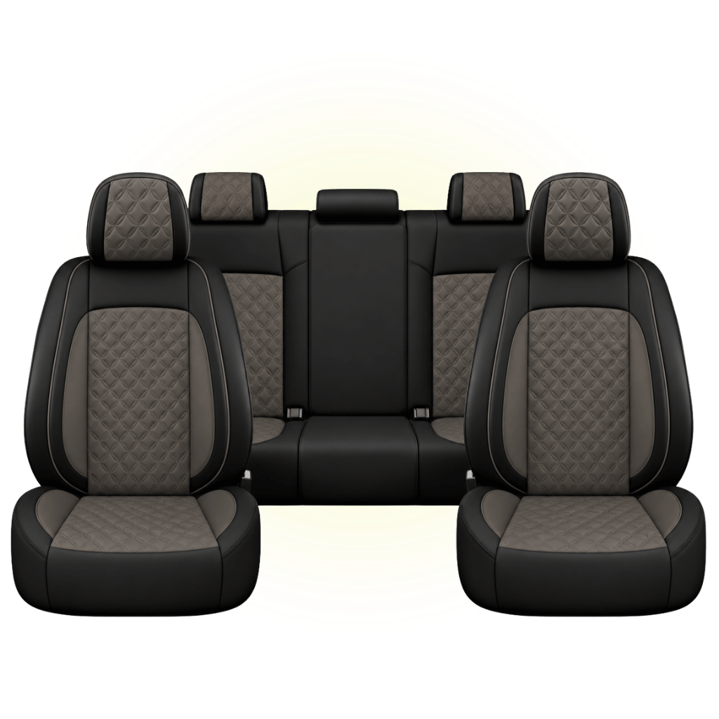 Black & Dark Mocha Custom Seat Cover