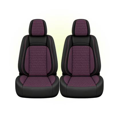 Black & Dark Purple Custom Seat Cover