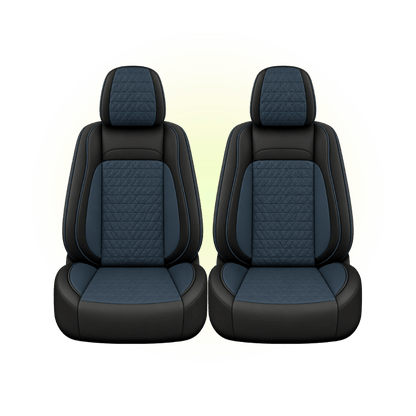 Black & Deep Teal Custom Seat Cover