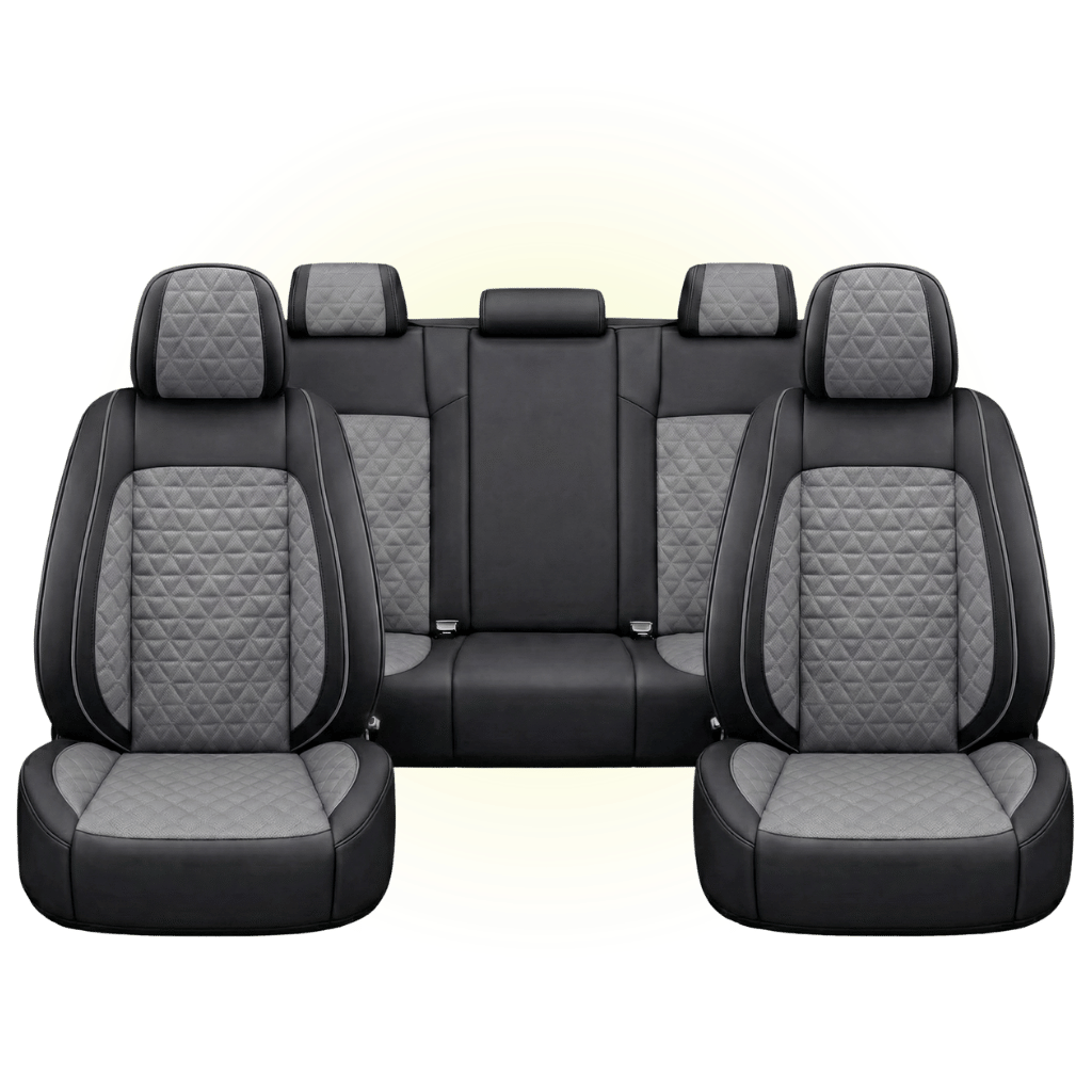 Black & Grey Custom Seat Cover