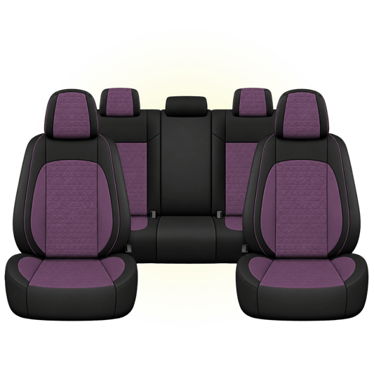 Black & Lavender Custom Seat Cover