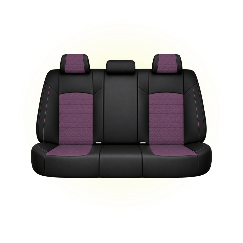 Black & Lavender Custom Seat Cover
