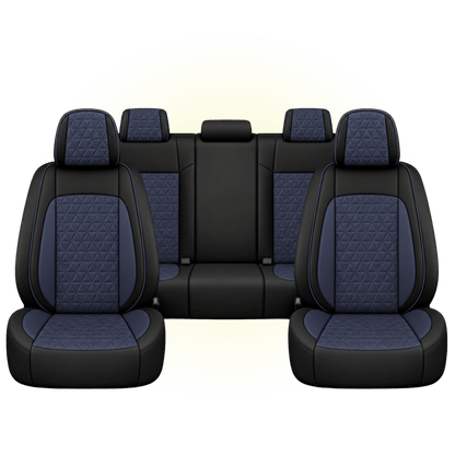 Black & Midnight Blue Custom Seat Cover