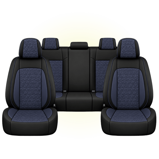 Black & Midnight Blue Custom Seat Cover