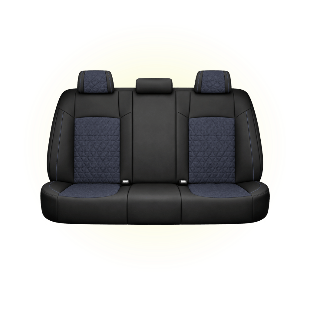 Black & Midnight Blue Custom Seat Cover