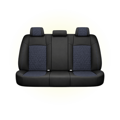 Black & Midnight Blue Custom Seat Cover