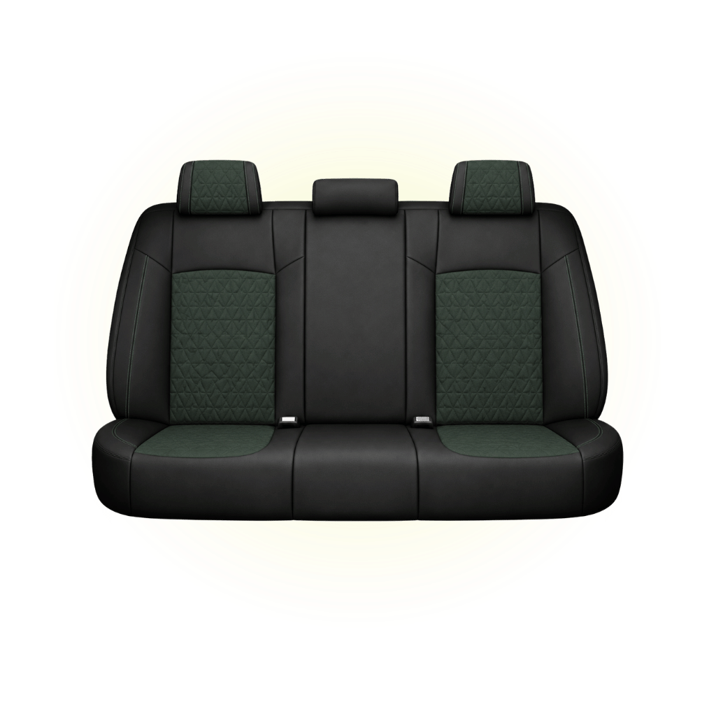Black & Olive Green Custom Seat Cover