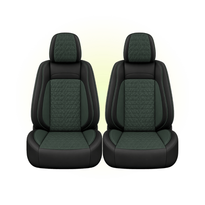 Black & Olive Green Custom Seat Cover
