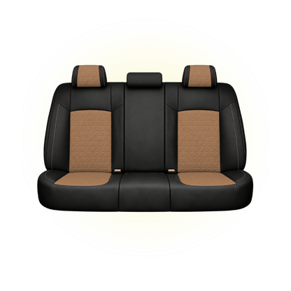 Black & Peanut Butter Custom Seat Cover