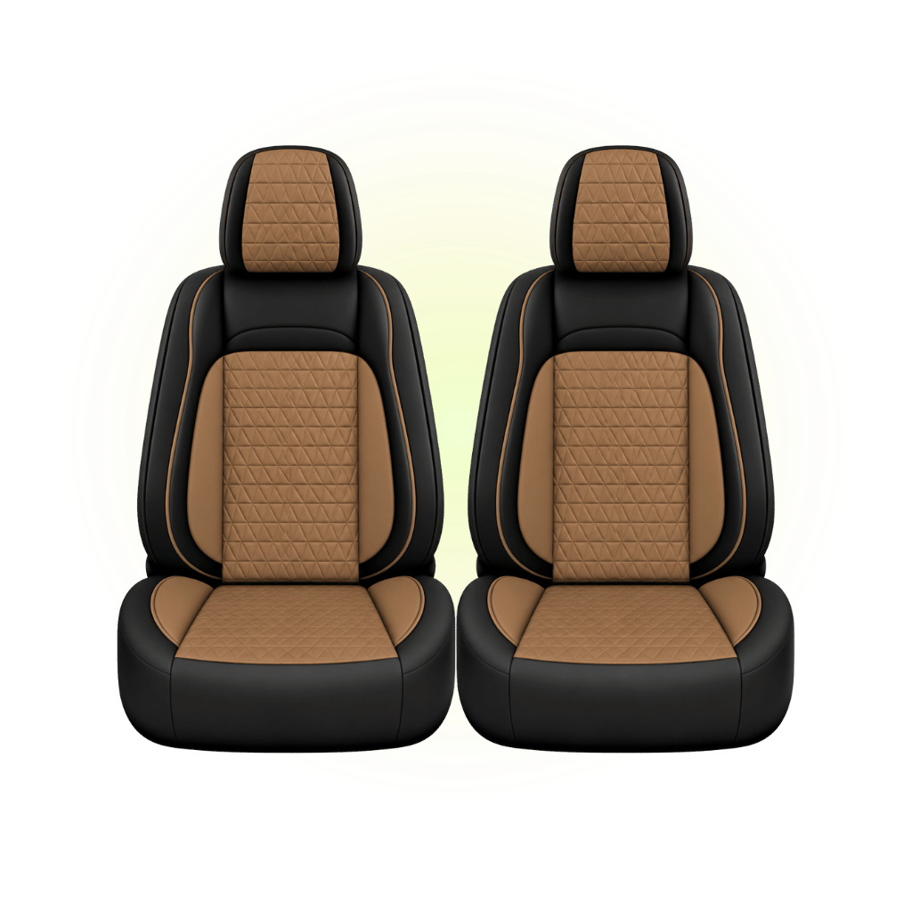 Black & Peanut Butter Custom Seat Cover