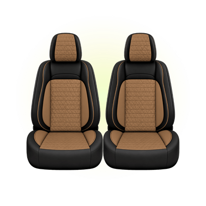 Black & Peanut Butter Custom Seat Cover