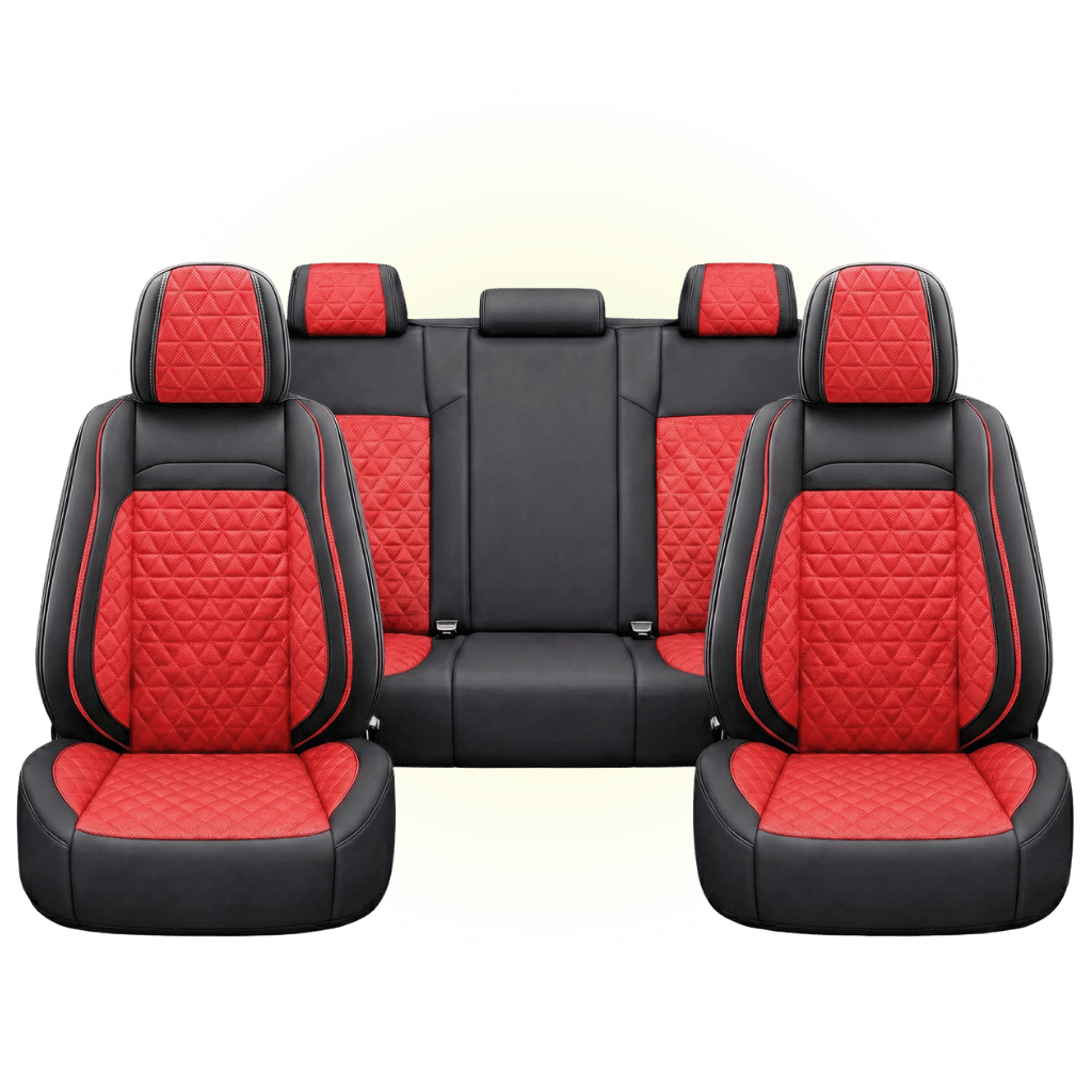 Black & Red Custom Seat Cover