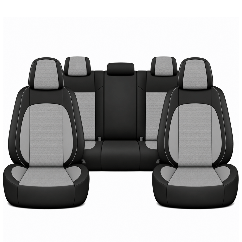 Black & Sage Grey Custom Seat Cover