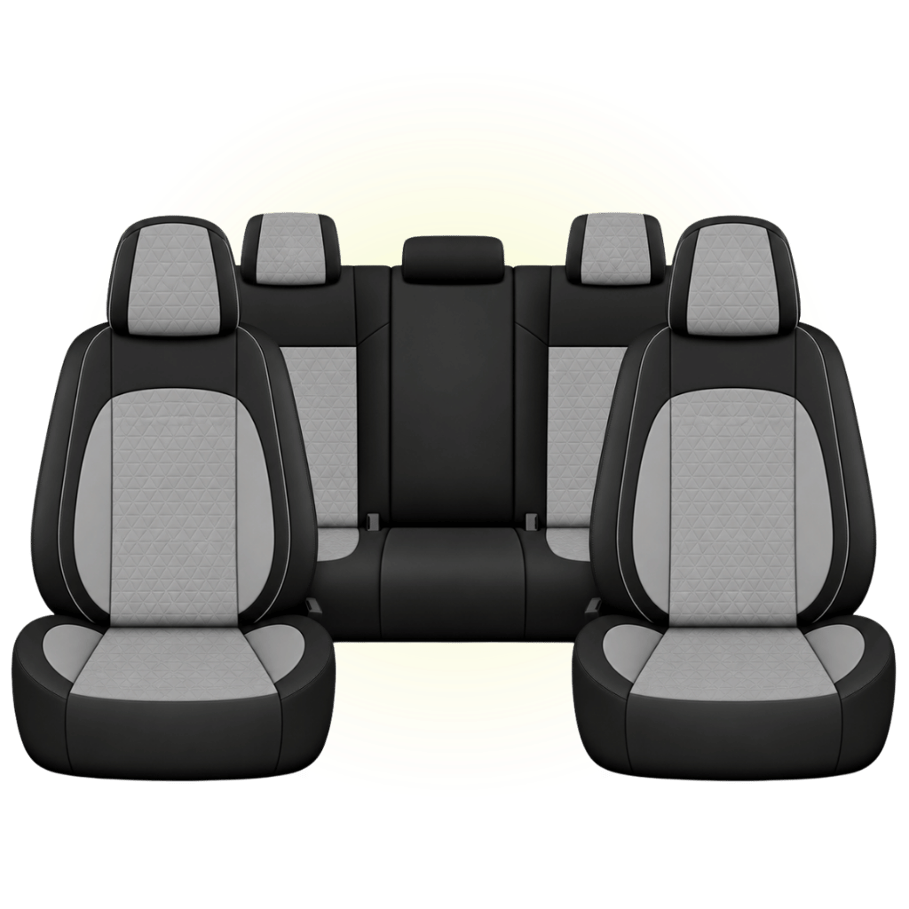 Black & Sage Grey Custom Seat Cover
