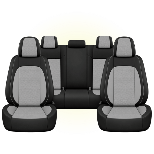 Black & Sage Grey Custom Seat Cover