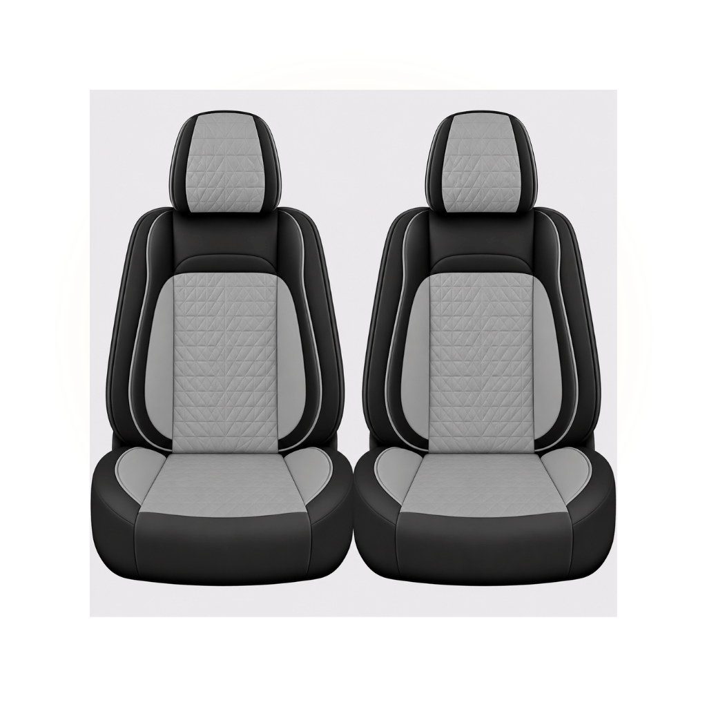 Black & Sage Grey Custom Seat Cover