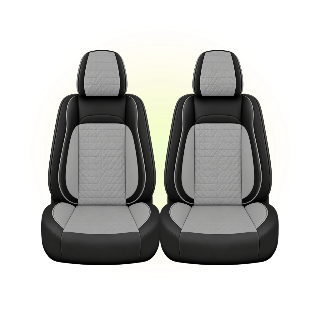Black & Sage Grey Custom Seat Cover