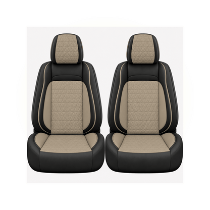 Black & Sand Custom Seat Cover