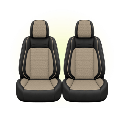 Black & Sand Custom Seat Cover