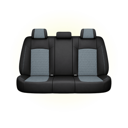 Black & Slate Blue Custom Seat Cover