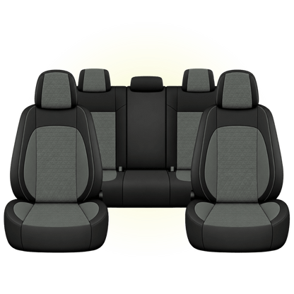 Black & Slate Grey Custom Seat Cover