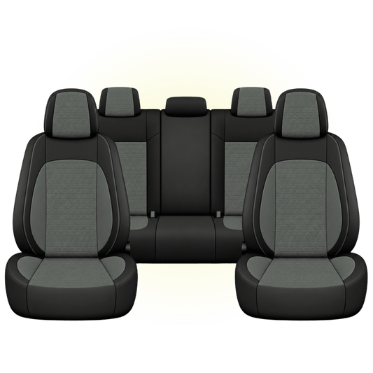 Black & Slate Grey Custom Seat Cover