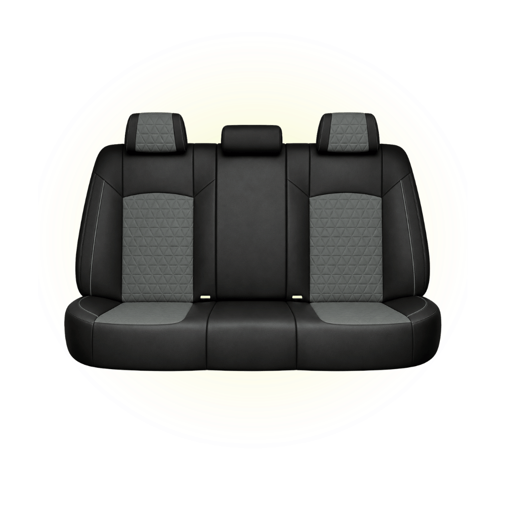 Black & Slate Grey Custom Seat Cover