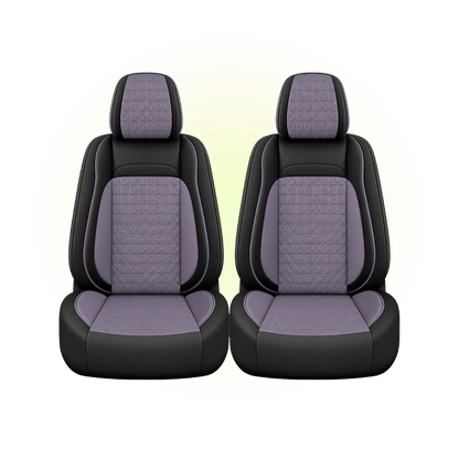 Black & Soft Plum Custom Seat Cover