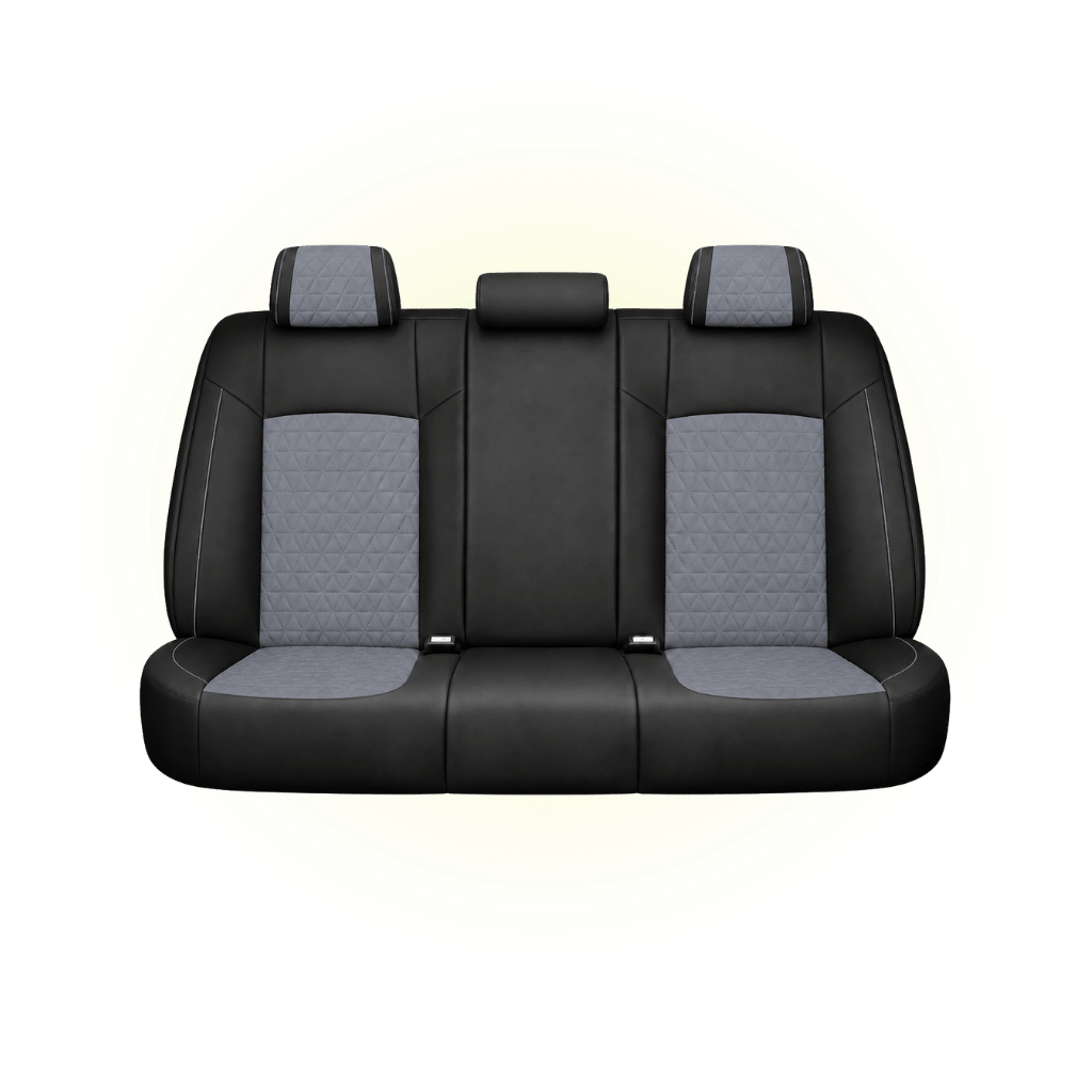 Black & Steel Blue Custom Seat Cover