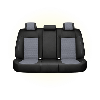 Black & Steel Blue Custom Seat Cover