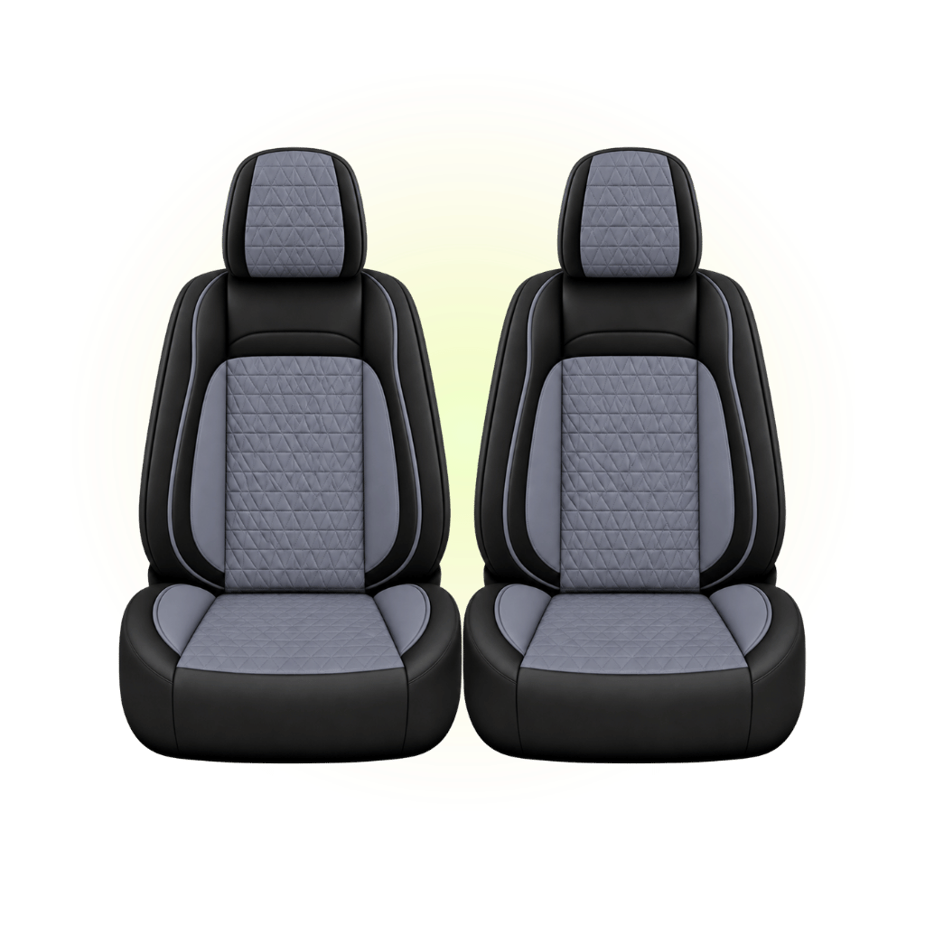 Black & Steel Blue Custom Seat Cover