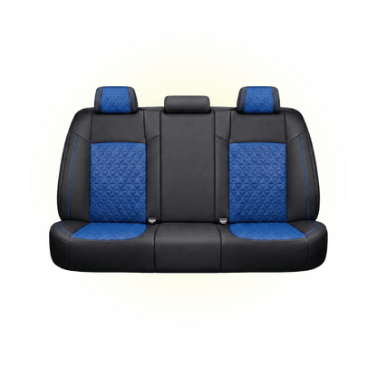 Black & Royal Blue Custom Seat Cover