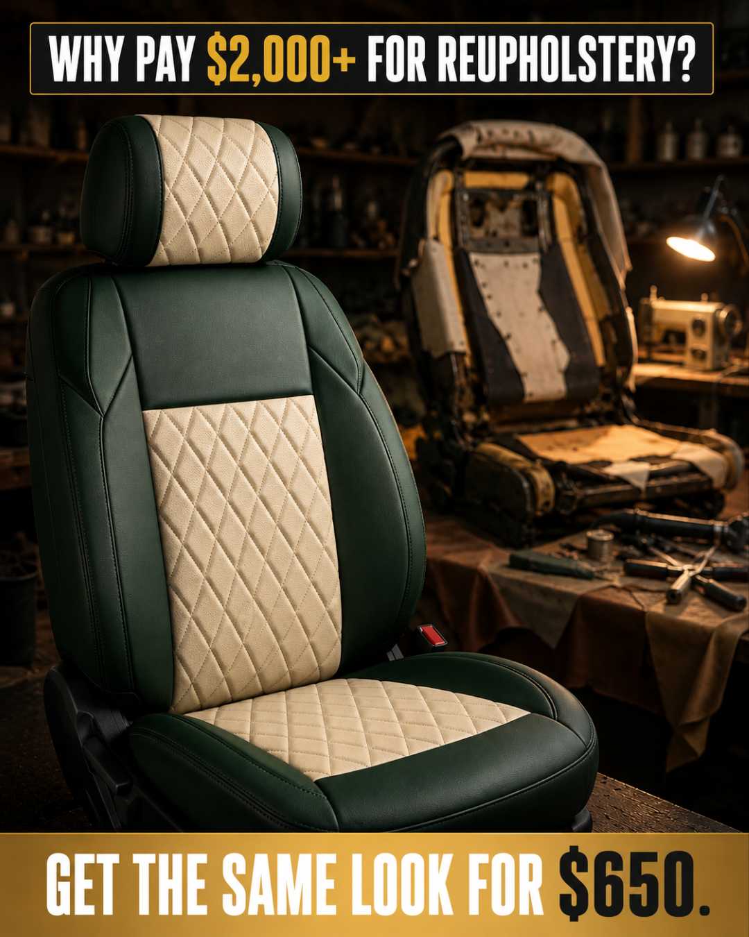 Aqua Custom Seat Cover