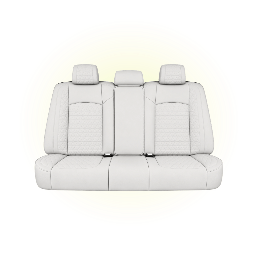 White Custom Seat Cover