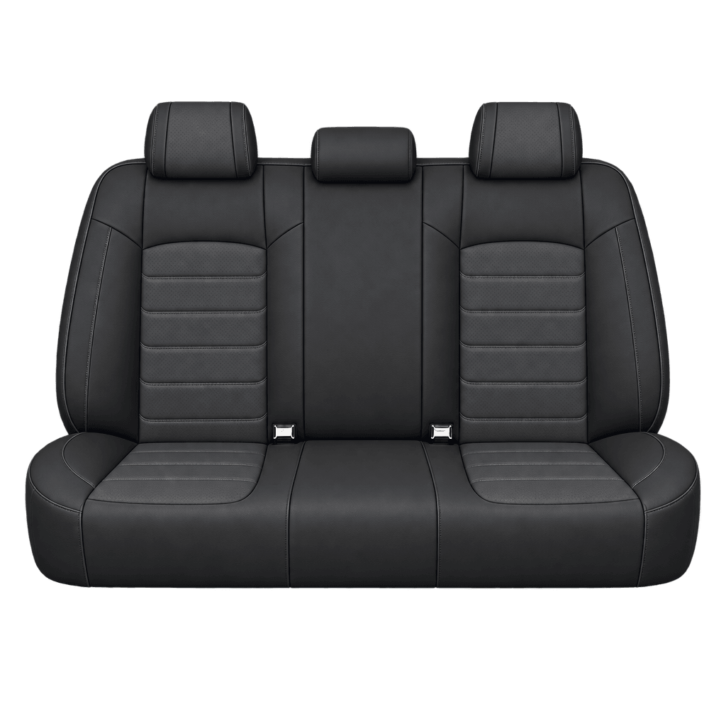 Black & Charcoal Grey Basic custom seat covers, backs