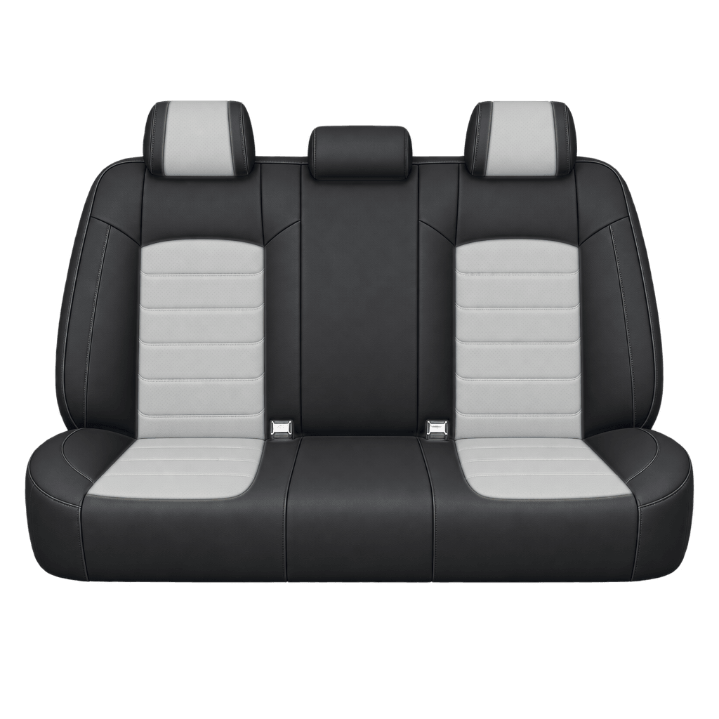 Black & Light Grey Basic custom seat covers, backs