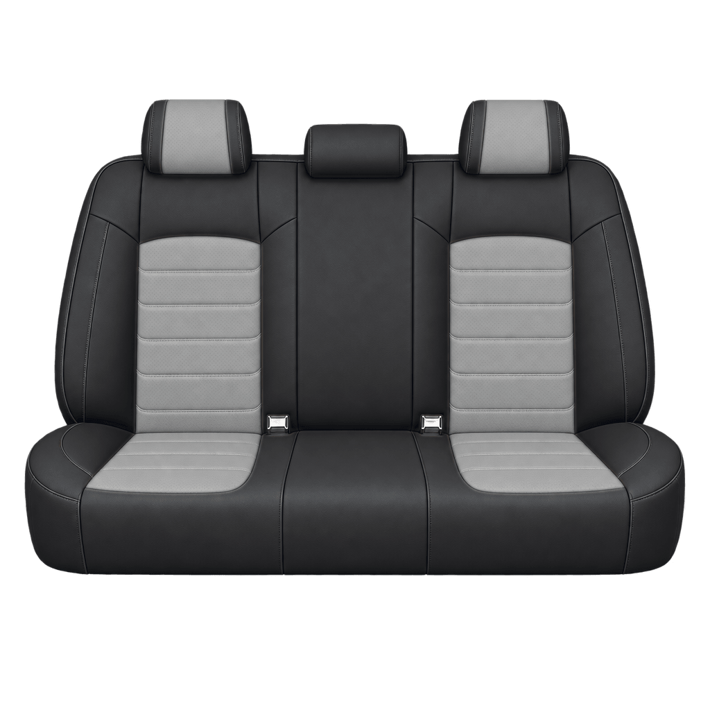 Black & Mid Grey Basic custom seat covers, backs