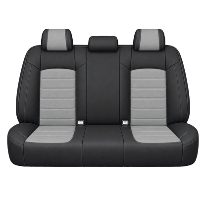 Black & Mid Grey Basic custom seat covers, backs