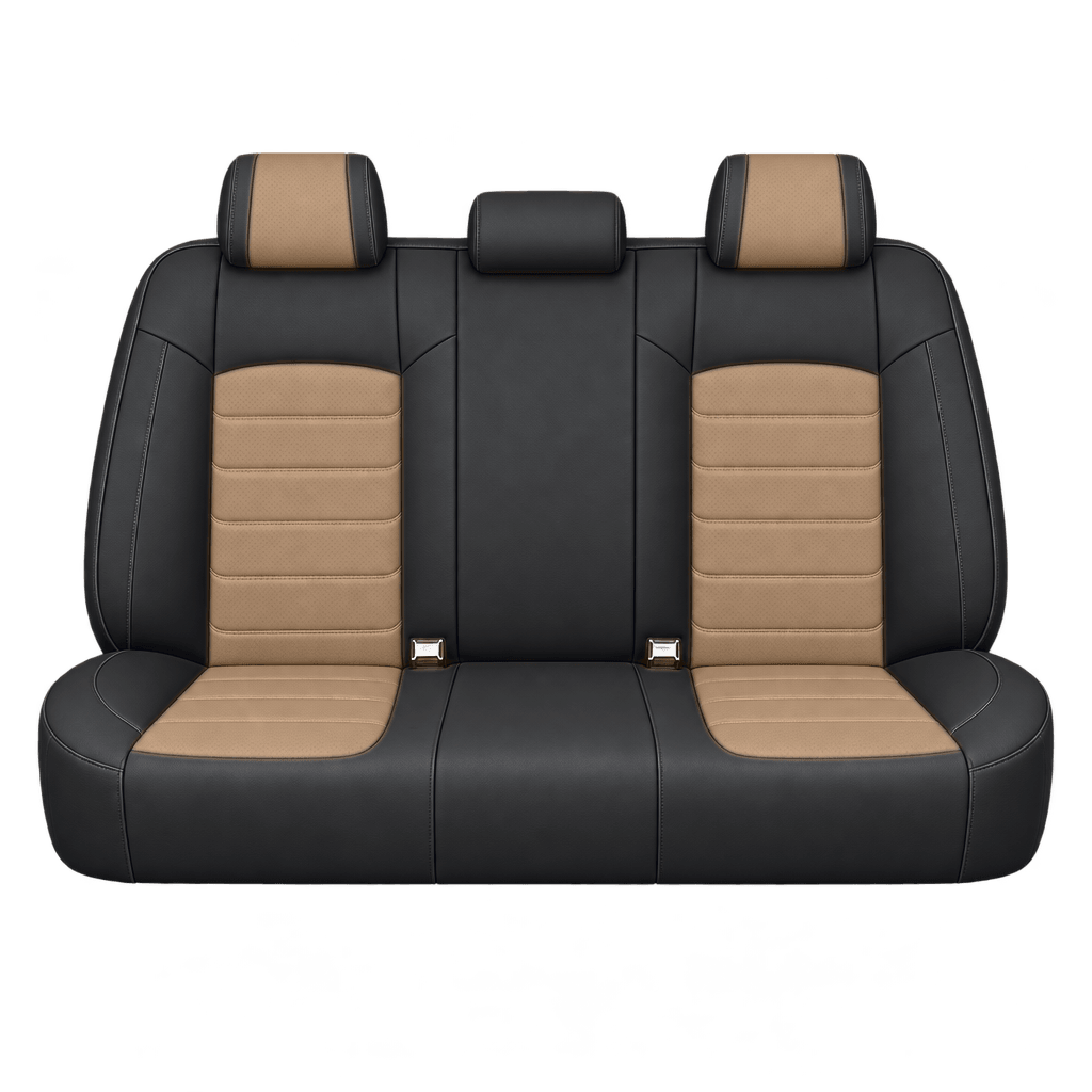 Black & Peanut Butter Basic custom seat covers, backs