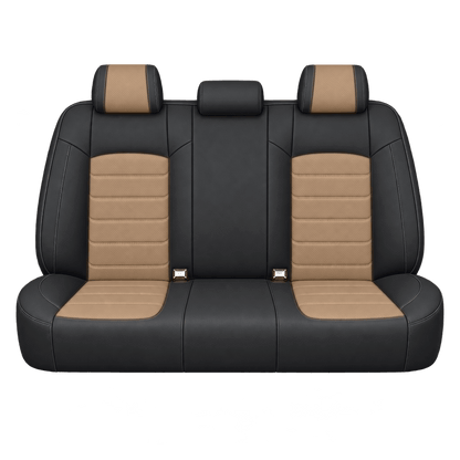 Black & Peanut Butter Basic custom seat covers, backs
