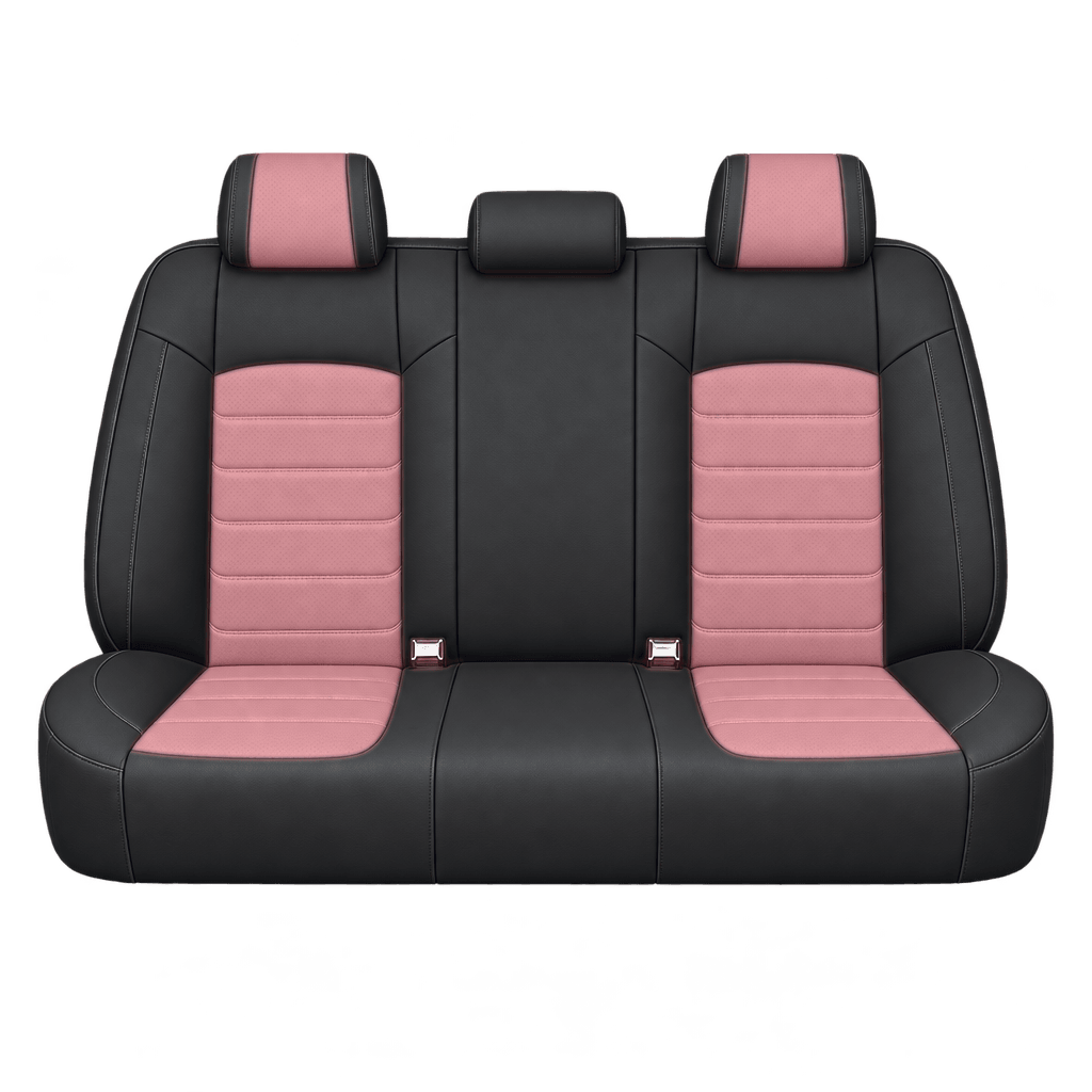 Black & Pink Basic custom seat covers, backs