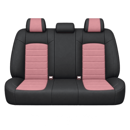 Black & Pink Basic custom seat covers, backs