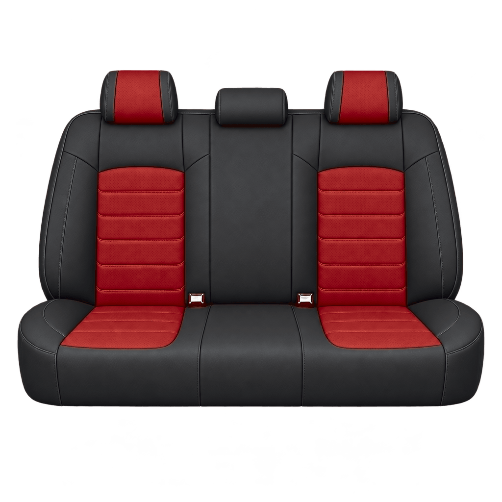 Black & Red Basic custom seat covers, backs