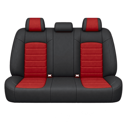 Black & Red Basic custom seat covers, backs
