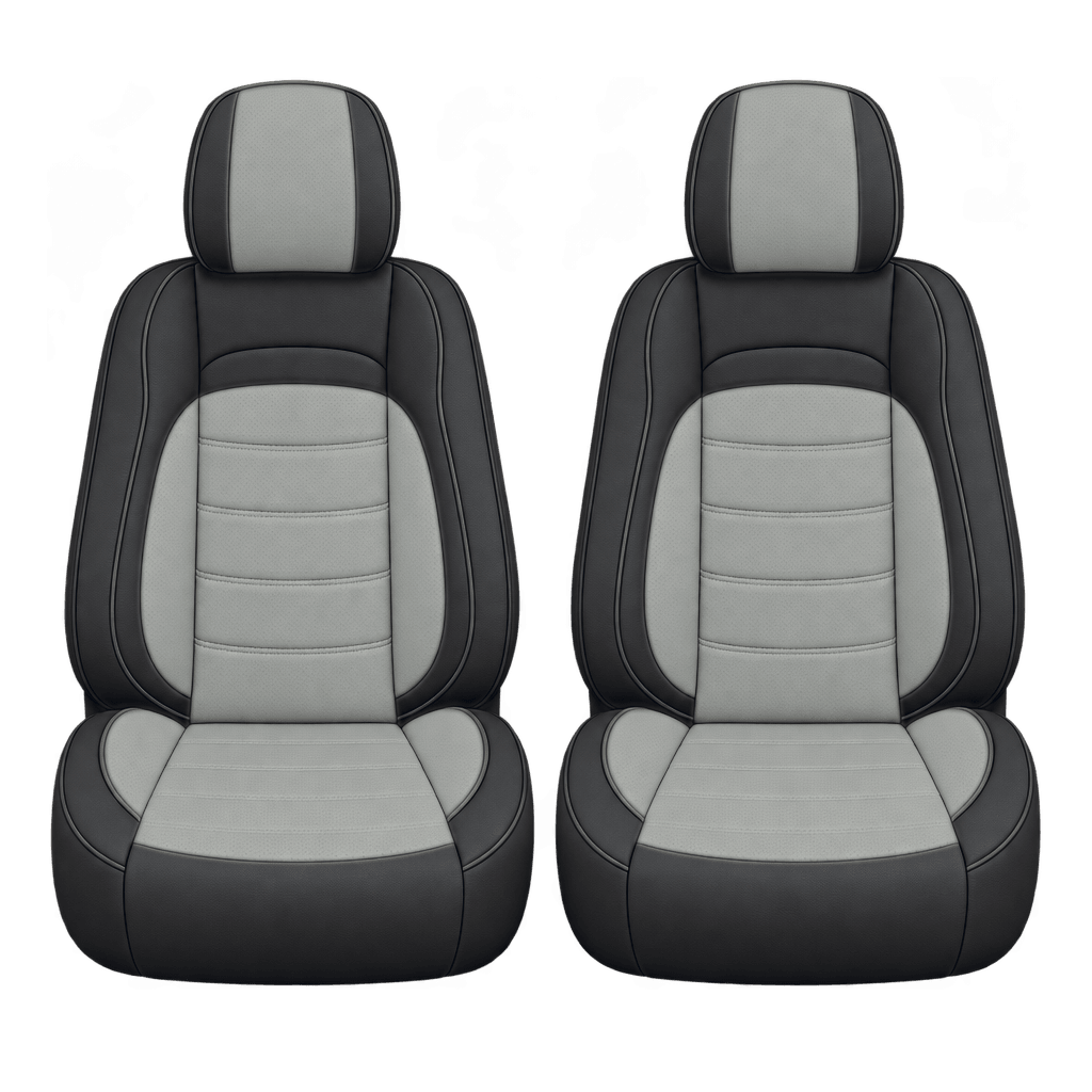 Black & Sage Grey Basic custom seat covers, fronts